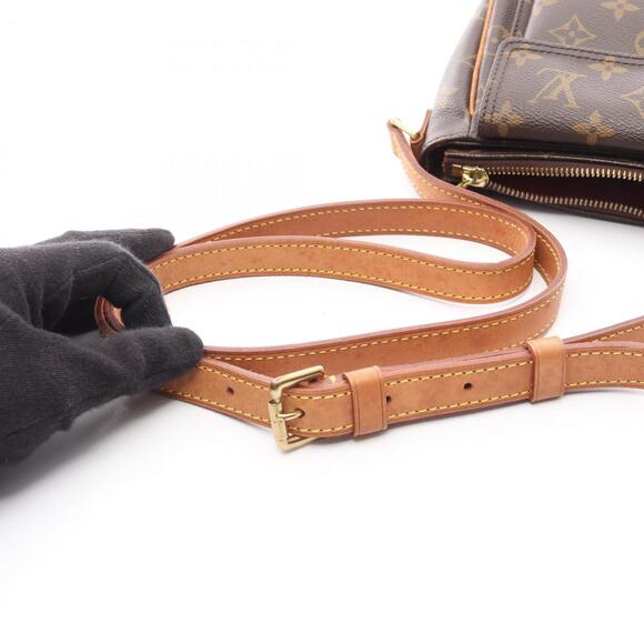 LOUIS VUITTON Brown Monogram Leather Shoulder Bag - Picture 14 of 14